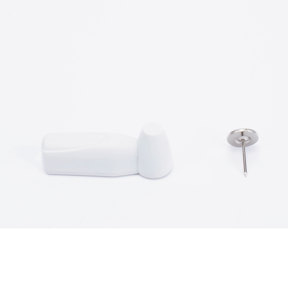 Tags AM para Ropa / 58 kHz / ABS / 34x25x17 mm / Pin Gris / 100 Unidades | SIERRA STORE