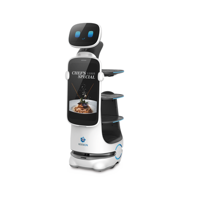 Robot Autonomo para Servicio de Meseros Ubicado por SLAM (Laser) / Mejora el Servicio al Cliente / Soporta 10 Kgs por Char...