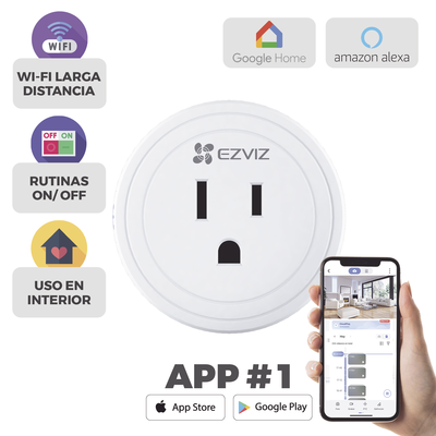 Enchufe Inteligente / Wi-Fi / Control a través de la Aplicación Móvil  / Conecte los Dispositivos del Hogar / Permite Pers...