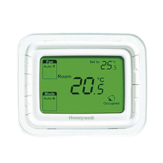 Termostato No Programable / 2 o 4 Tubos / 220 VAC / Pantalla LCD Verde / Montaje Horizontal | SIERRA STORE