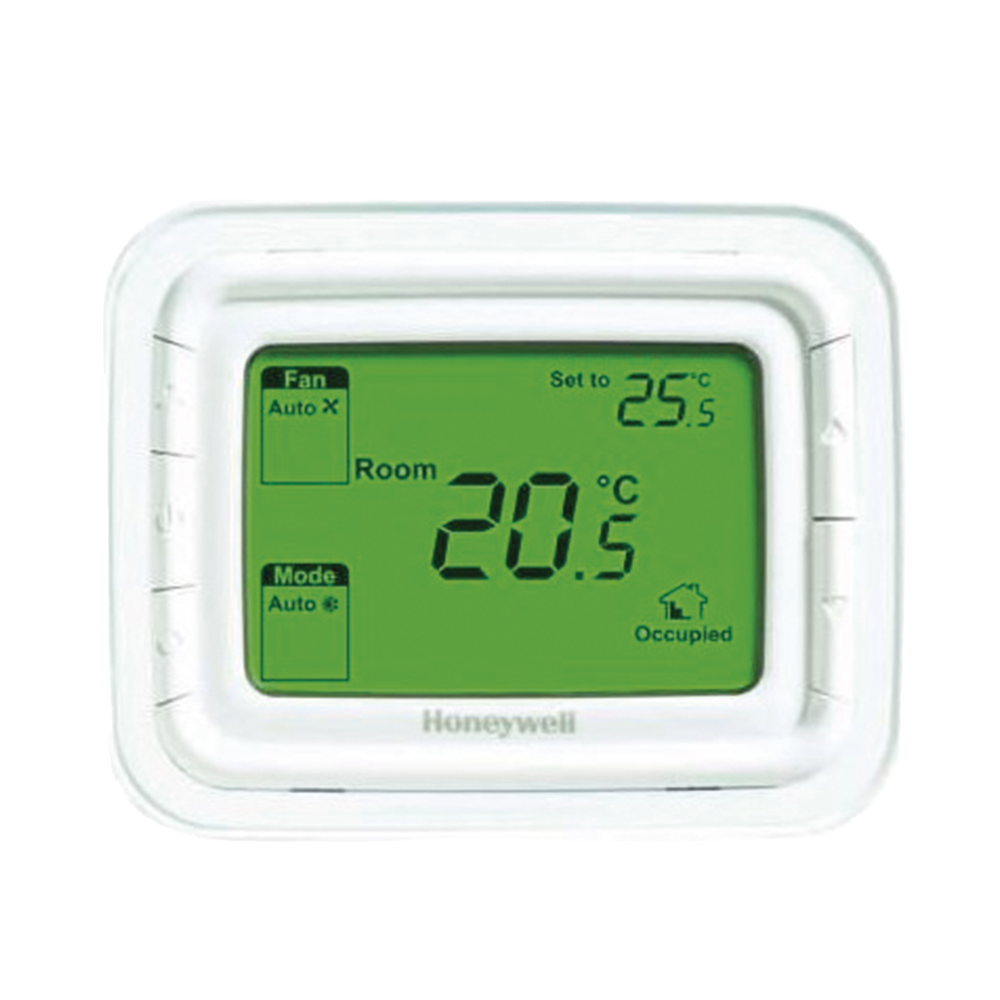 Termostato No Programable / 2 o 4 Tubos / 220 VAC / Pantalla LCD Verde / Montaje Horizontal | SIERRA STORE