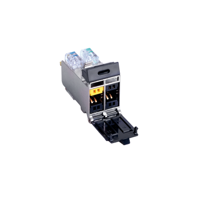 Jack Tera Categoría 7A, con Puerta Protectora, para Aplicaciones de Servicios Compartidos, Color Negro - SIEMON