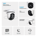 Cámara IP Wi-Fi 2 megapixel / Visión 360º / Audio doble vías / Visión Nocturna /  Notificación Push / Vision de Hasta 9 Me...