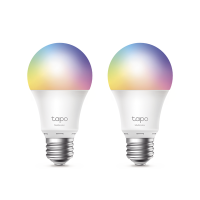 Kit 2 Focos WIFI Multicolor, Intensidad y Color Regulables, Comandos de Voz Mediante Amazon Alexa/Google Assisten - TP-LINK