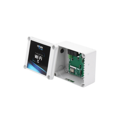 Modulo WIFI LITE con gabinete para uso en Energizadores YONUSA / Aplicación sin costo / Botón de Pánico/ 1 Salida Propósit...