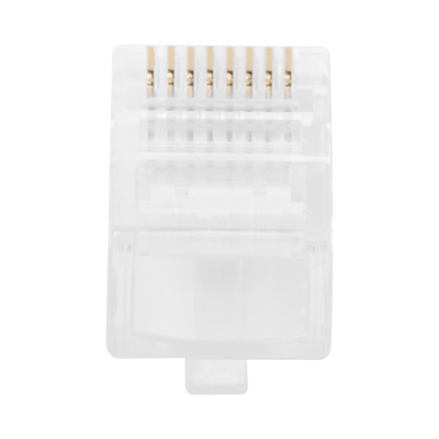 Bote con 100 Piezas de Plug Modular RJ45 Cat5e sin Blindaje, Chapado de Oro a 30 Micras para Durabilidad Extrema LINKEDPRO...