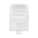 Bote con 100 Piezas de Plug Modular RJ45 Cat5e sin Blindaje, Chapado de Oro a 30 Micras para Durabilidad Extrema LINKEDPRO...