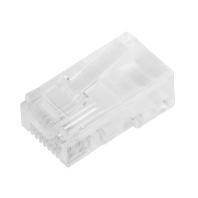 Bote con 100 Piezas de Plug Modular RJ45 Cat5e sin Blindaje, Chapado de Oro a 30 Micras para Durabilidad Extrema LINKEDPRO...