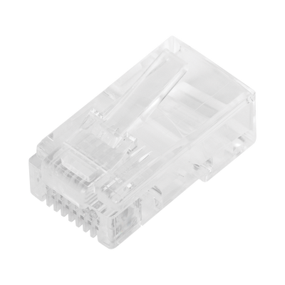 Bote con 100 Plugs Pass Through RJ45 Cat5e sin Blindaje, Chapado de Oro a 30 Micras para Durabilidad Extrema LINKEDPRO BY ...