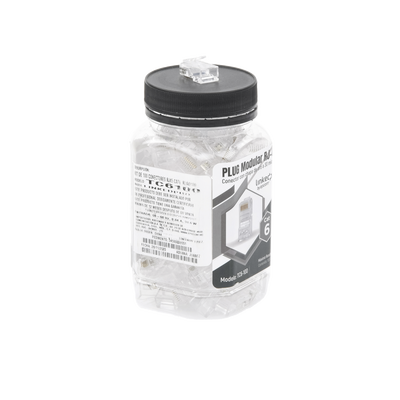 Bote con 100 Piezas de Plug Modular RJ45 Cat6 sin Blindaje, Chapado de Oro a 30 Micras para Durabilidad Extrema LINKEDPRO ...