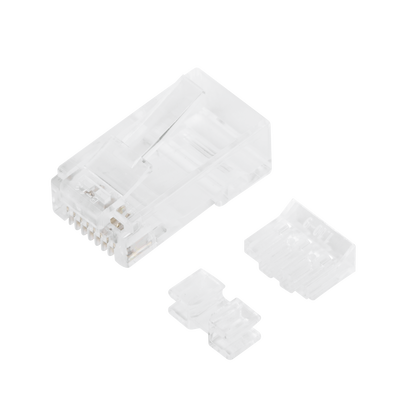 Bote con 100 Piezas de Plug Modular RJ45 Cat6A Chapado de Oro a 30 Micras para Durabilidad Extrema LINKEDPRO BY EPCOM - Vi...