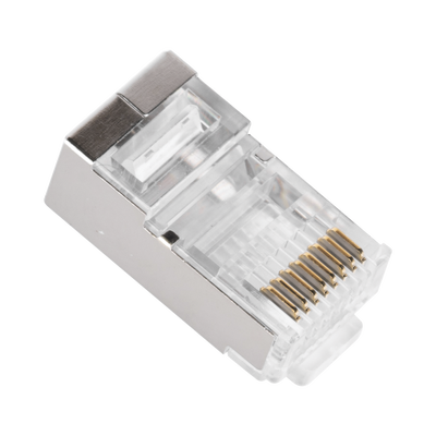 Bote con 100 Piezas de Plug Modular RJ45 Cat6A Chapado de Oro a 30 Micras para Durabilidad Extrema LINKEDPRO BY EPCOM - Vi...