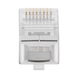 Bote con 100 Piezas de Plug Modular RJ45 Cat6 Blindado, Chapado de Oro a 30 Micras para Durabilidad Extrema SIN PIN de Tie...