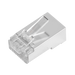 Bote con 100 Piezas de Plug Modular RJ45 Cat6 Blindado, Chapado de Oro a 30 Micras para Durabilidad Extrema SIN PIN de Tie...