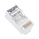 Bote con 100 Piezas de Plug Modular RJ45 Cat6 Blindado con Pin de Tierra, Chapado de Oro a 30 Micras para Durabilidad Extr...