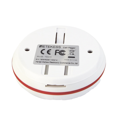 Botón de Llamada TD009 / Frecuencia 433MHz / Transmisión 100 mts / Impermeable / Temperatura -20°C a 55°C / Batería 12V 23A |