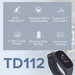 Reloj Buscador TD112 IPX7 / Resistente al Agua / Pantalla OLED / 180mAh / 48 Horas Standby / 80-100m Distancia de Recepción /