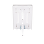 Soporte y tapa universal color blanco de PVC auto extinguible, para canaleta ...