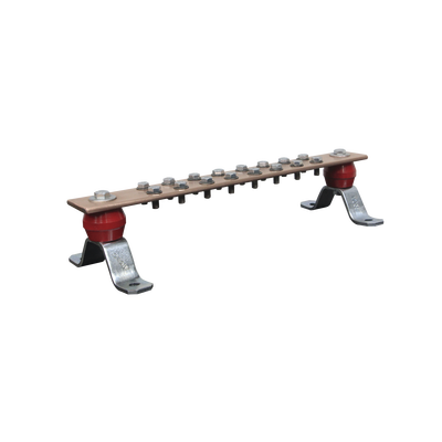 Barra de Unión de Cobre de 16 Contactos 2" x 15-1/4" x 1/4" (50.8 x 387.35 x 6.35 mm) | SIERRA STORE