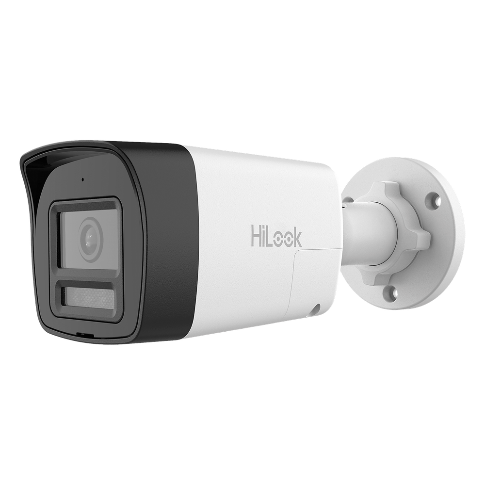 HiLook by HIKVISION - THC-B157-LTS - [Audio Bidireccional + Dual Light + ColorVu] Bala TURBOHD 3K (5 Megapixel) / Lente 2.8mm / 30 mts IR EXIR + 20 mts Luz Blanca /
