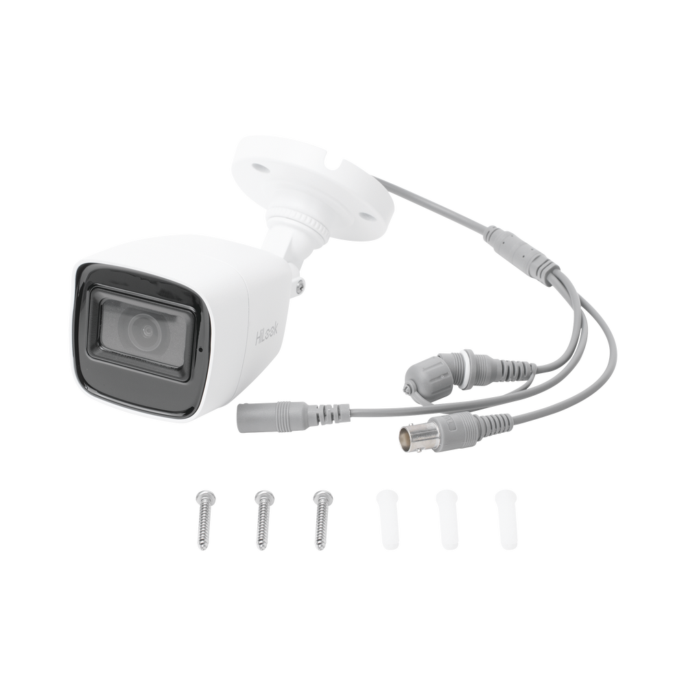 HiLook by HIKVISION THC-B120-PS - AUDIO POR COAXITRON / Bala TURBOHD 2 Megapixel / Gran Angular 106° / Lente 2.8 mm / 25 mts IR EXIR / | SIERRA STORE