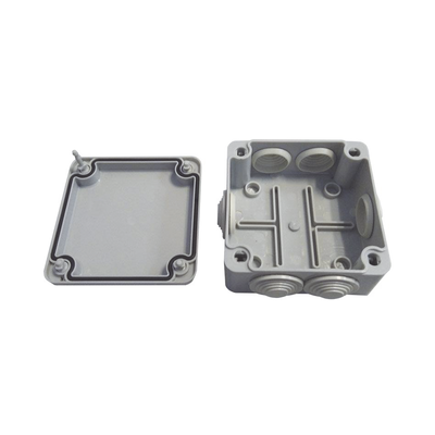 Caja Tipo Estanca IP55, con 6 Entradas, Tapa y Tornillo de Vuelta de 1/4, 100 x 100 x 50 mm (3.94 x 3.94 x 1.97 Pulgadas),...