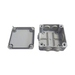 Caja Tipo Estanca IP55, con 6 Entradas, Tapa y Tornillo de Vuelta de 1/4, 100 x 100 x 50 mm (3.94 x 3.94 x 1.97 Pulgadas),...