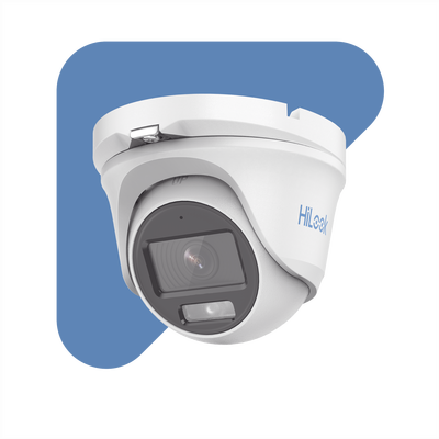 [ColorVu] Turret TURBOHD 1080p / Imagen a color 24/7 / Lente 2.8 mm / Micrófono Integrado / Luz Blanca 20 mts / IP66 / Met...