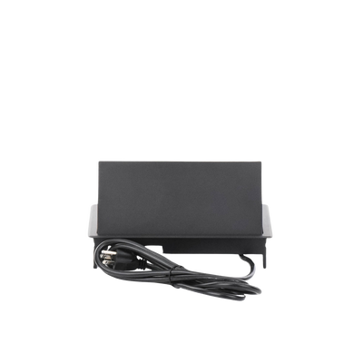 Caja Horizontal Tipo Hub para Escritorio Color Negro, con 1 Puerto HDMI Hembra-Hembra, 1 Puerto RJ45 Cat6, 2 Puertos USB (...