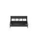 Caja Horizontal Tipo Hub para Escritorio Color Negro, con 1 Puerto HDMI Hembra-Hembra, 1 Puerto RJ45 Cat6, 2 Puertos USB (...