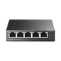 Switch PoE No Administrable de Escritorio / 5 puertos 10/100 Mbps / 4 puertos...