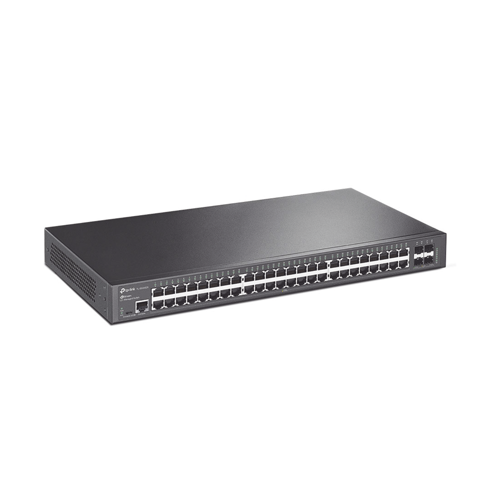 Switch Administrable / 48 Puertos Gigabit / 4 Puertos SFP+ 10G / Rendimiento 176 Gbps / Sin Ventilador / Gestión Centralizada en la | SIERRA STORE