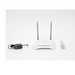Router Inalámbrico WISP, 2.4 GHz, 300 Mbps, 2 antenas externas omnidireccional 5 dBi, 4 Puertos LAN 10/100 Mbps, 1 Puerto ...