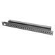Patch Panel TERA-MAX Blindado de 24 Puertos, Modular (Vacío), Plano, Color Negro, 1UR SIEMON - Vista 2