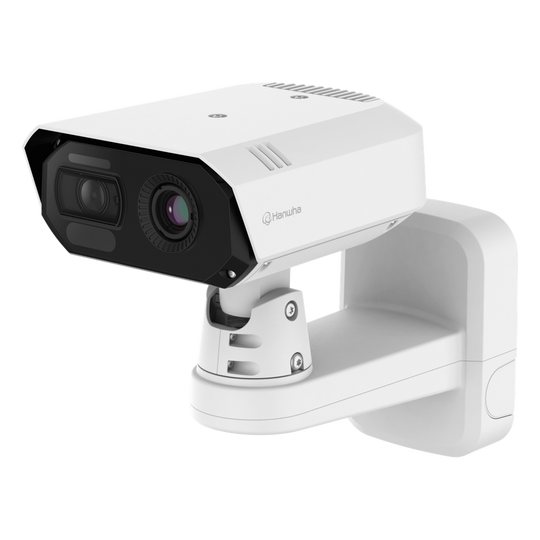 HANWHA VISION - TNM-C4942TDR - Cámara IP Bullet Termica Bi-Spectral / Lente Visible 8MP / Vision Térmica 640x480p Lente 9.1mm@8FPS / H.265 & WiseStream / IP67 /