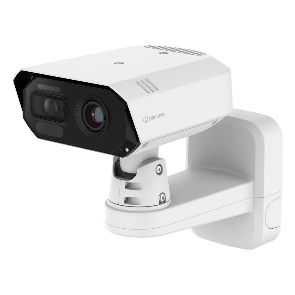 HANWHA VISION - TNM-C4942TDR - Cámara IP Bullet Termica Bi-Spectral / Lente Visible 8MP / Vision Térmica 640x480p Lente 9.1mm@8FPS / H.265 & WiseStream / IP67 /