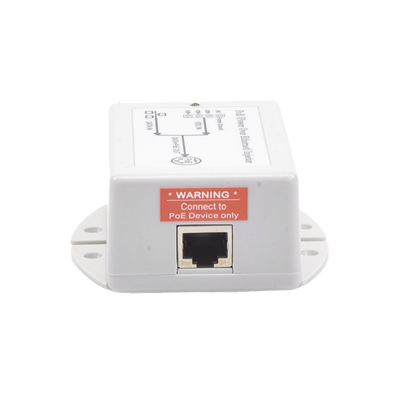 Inyector POE para Aplicación Solar, Entrada 9-36 Vcc, Salida Pasivo en 24 Vcc 10/100/1000 Mbps, Hasta 19 Watts TYCON POWER...