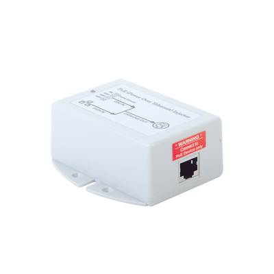 Inyector POE para Aplicación Solar, Entrada 9-36 Vcc, Salida Pasivo en 24 Vcc 10/100/1000 Mbps, Hasta 19 Watts - TYCON POW...