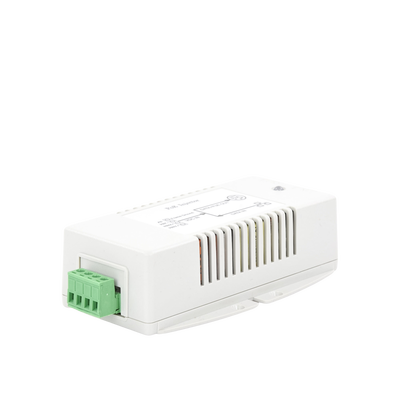 Inyector POE para Aplicación Solar, Entrada 18-36 Vcc, Salida en 56 Vcc, 802.3 af/at, 10/100/1000 Mbps, Hasta 35 Watts TYC...