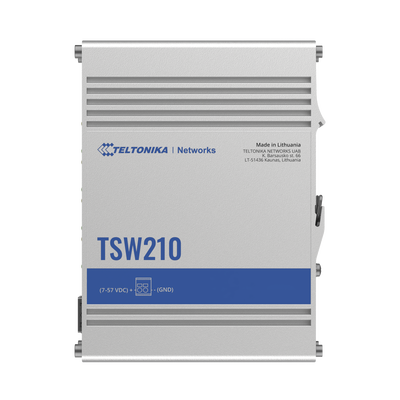 Switch Industrial No-Administrable 8 puertos Gigabit, 2 SFP 1G TELTONIKA - Vista 3