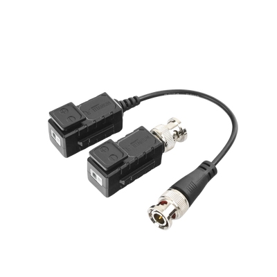 Kit de Transceptores (Baluns) con Terminal PUSH SUPERIOR, Resolución 4K , Cable flexible COAXIAL Blindado / COAXITRON / AU...