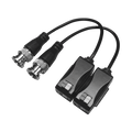 Kit de Transceptores (Baluns) con Terminal PUSH SUPERIOR PIG TAIL en ambos conectores, Resolución 4K , Cable flexible COAX...