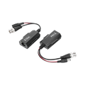Kit de Transceptores Activos / Transmisión 4K / 150 m (492.1 ft) / Alimentación 12V/24V CC/CA / UTP Cat5e/6 / Compatible HD-TVI | SIERRA STORE