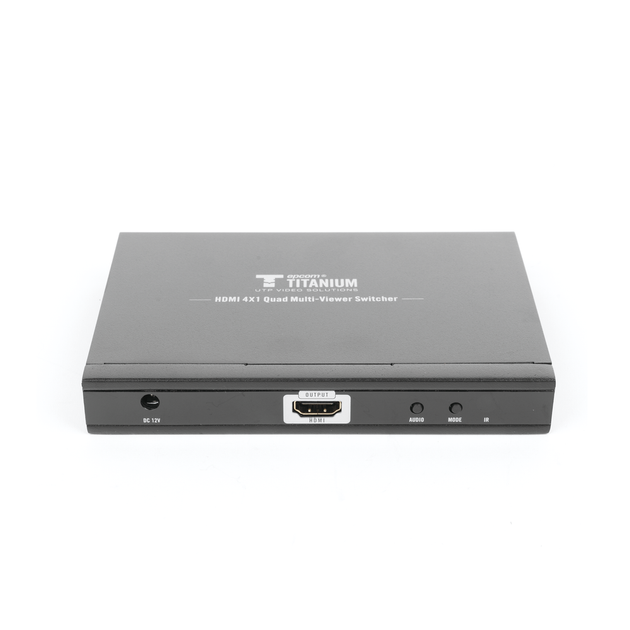 Switch Multiviewer HDMI / 4 Entradas a 1 Salida / 1080p @ 60Hz / Quad / Full Screen / Dual / Control Remoto | SIERRA STORE