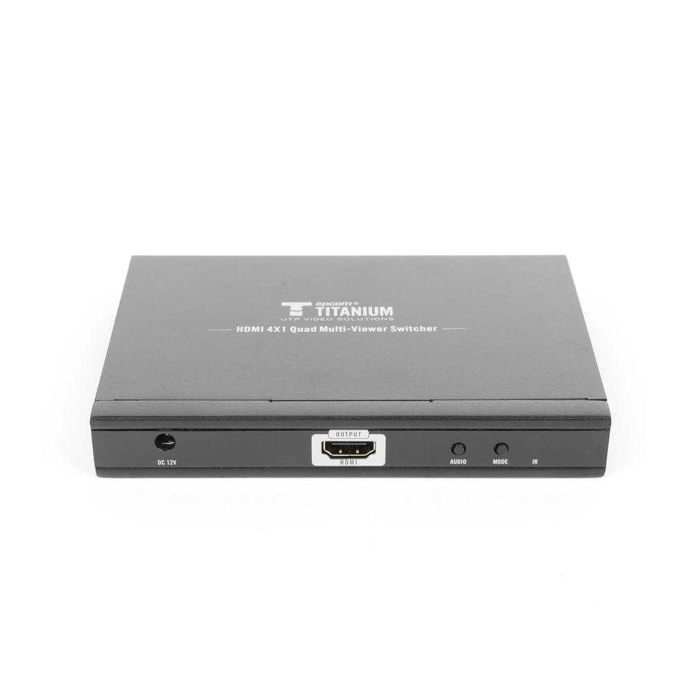 Switch Multiviewer HDMI / 4 Entradas a 1 Salida / 1080p @ 60Hz / Quad / Full Screen / Dual / Control Remoto | SIERRA STORE