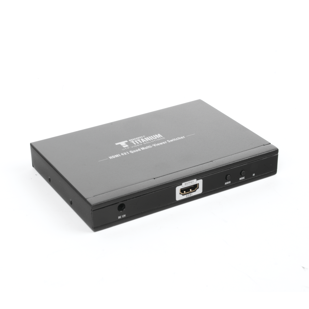 Switch Multiviewer HDMI / 4 Entradas a 1 Salida / 1080p @ 60Hz / Quad / Full Screen / Dual / Control Remoto | SIERRA STORE