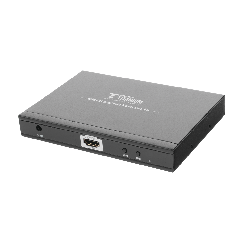 Switch Multiviewer HDMI / 4 Entradas a 1 Salida / 1080p @ 60Hz / Quad / Full Screen / Dual / Control Remoto | SIERRA STORE