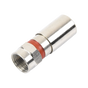 Conector F Macho de Compresión, Metálico para cable RG-59, Cuerpo de Bronce N...