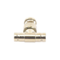 Adaptador en T para 75 Ohm de Conector BNC Macho a Doble BNC Hembra, Níquel/ ...