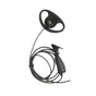 Micrófono de solapa con gancho auricular en forma de D para radios ICOM ICF50...